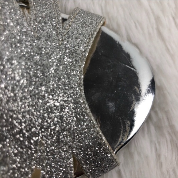 BETSEY JOHNSON Blue Silver SB-Tee Dress Sandals - Picture 7 of 13